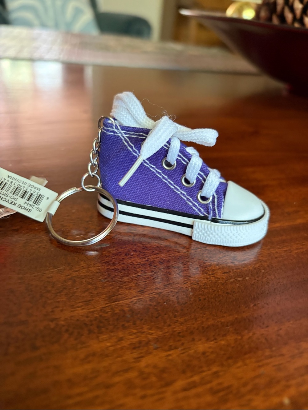New Choose One Keychain/Bag Charm Mirror, Sneaker or large Pom Pom - Picture 8 of 9